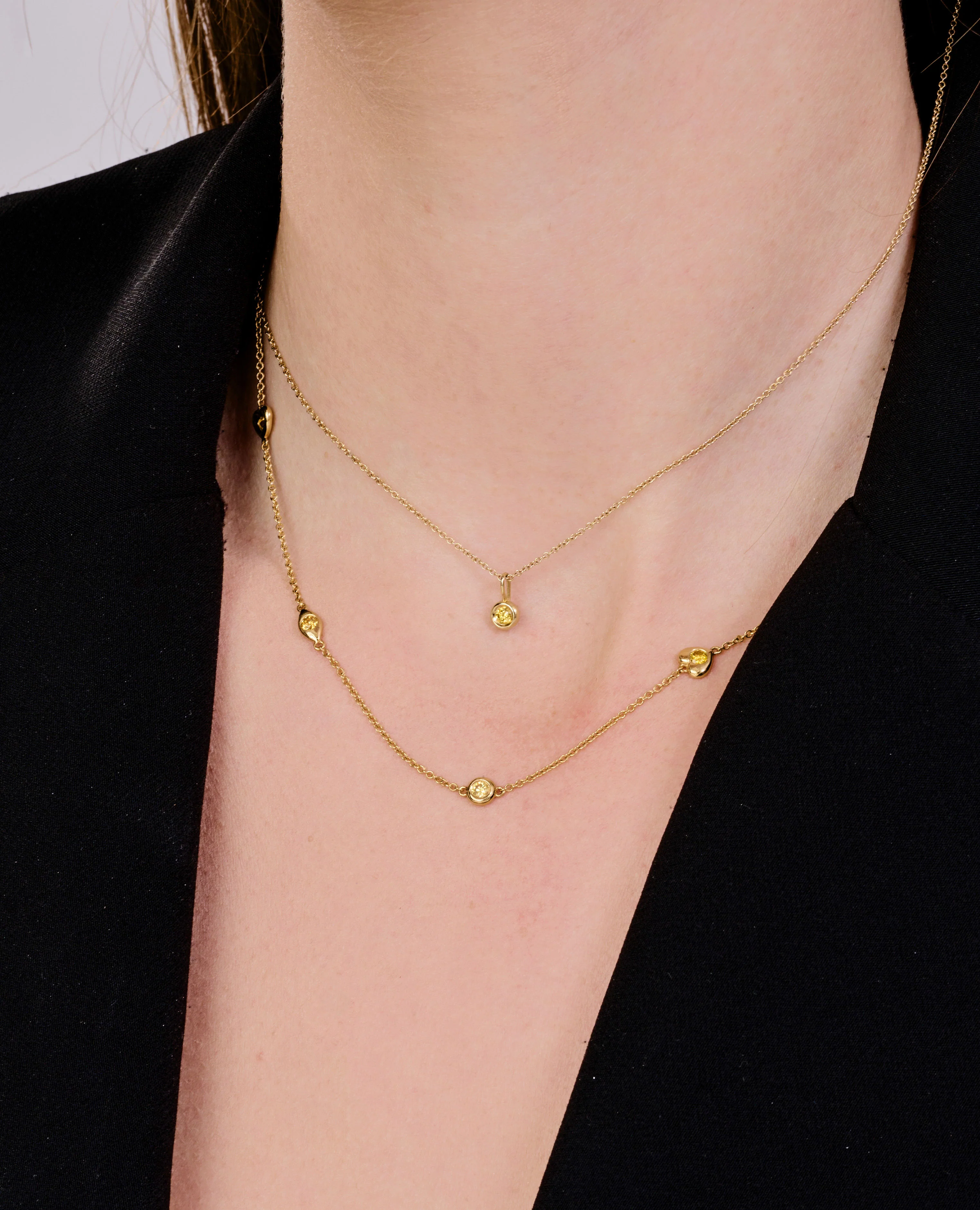 Multishape Diamond by the Yard Necklace - Image 4