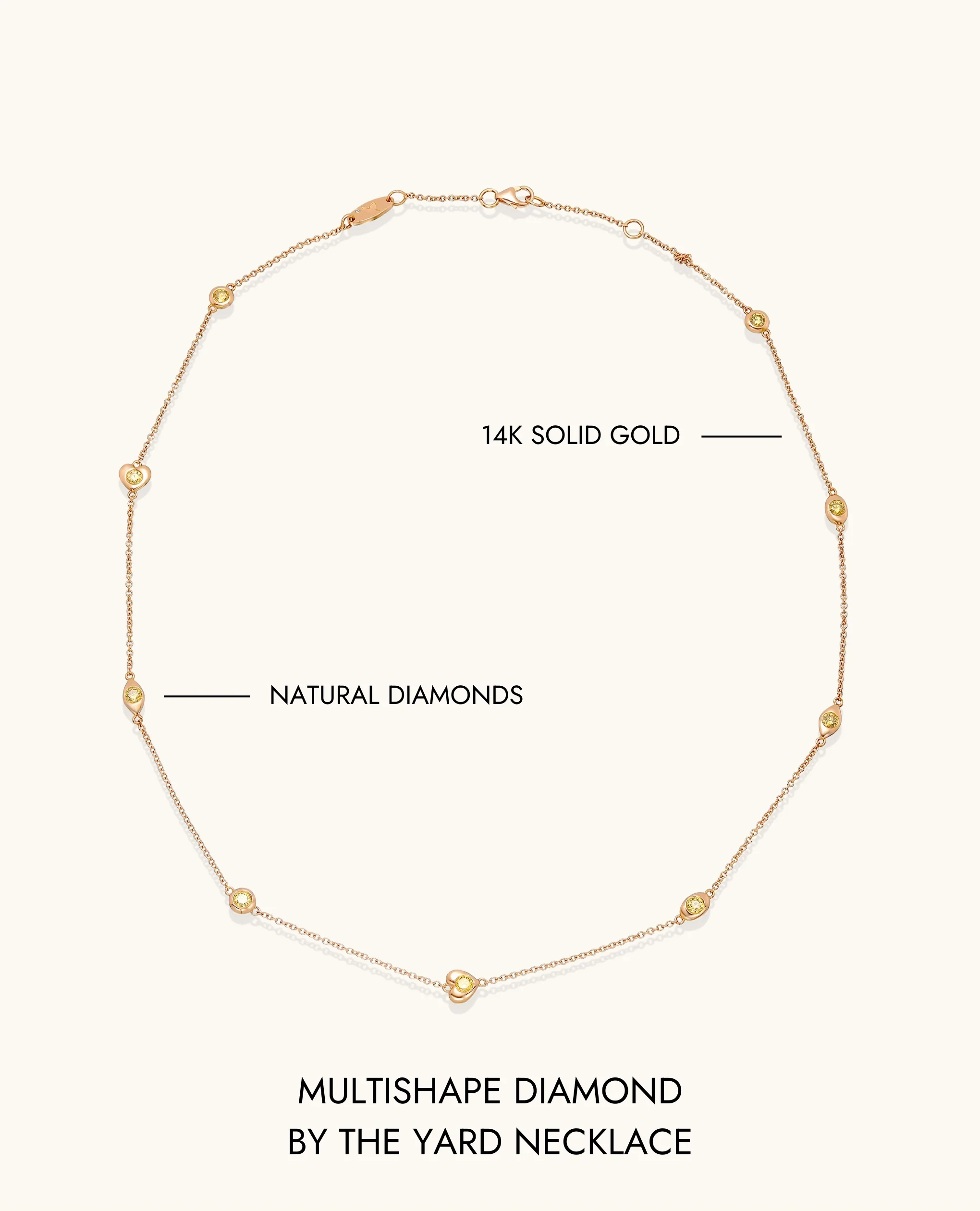 Multishape Diamond by the Yard Necklace - Image 9