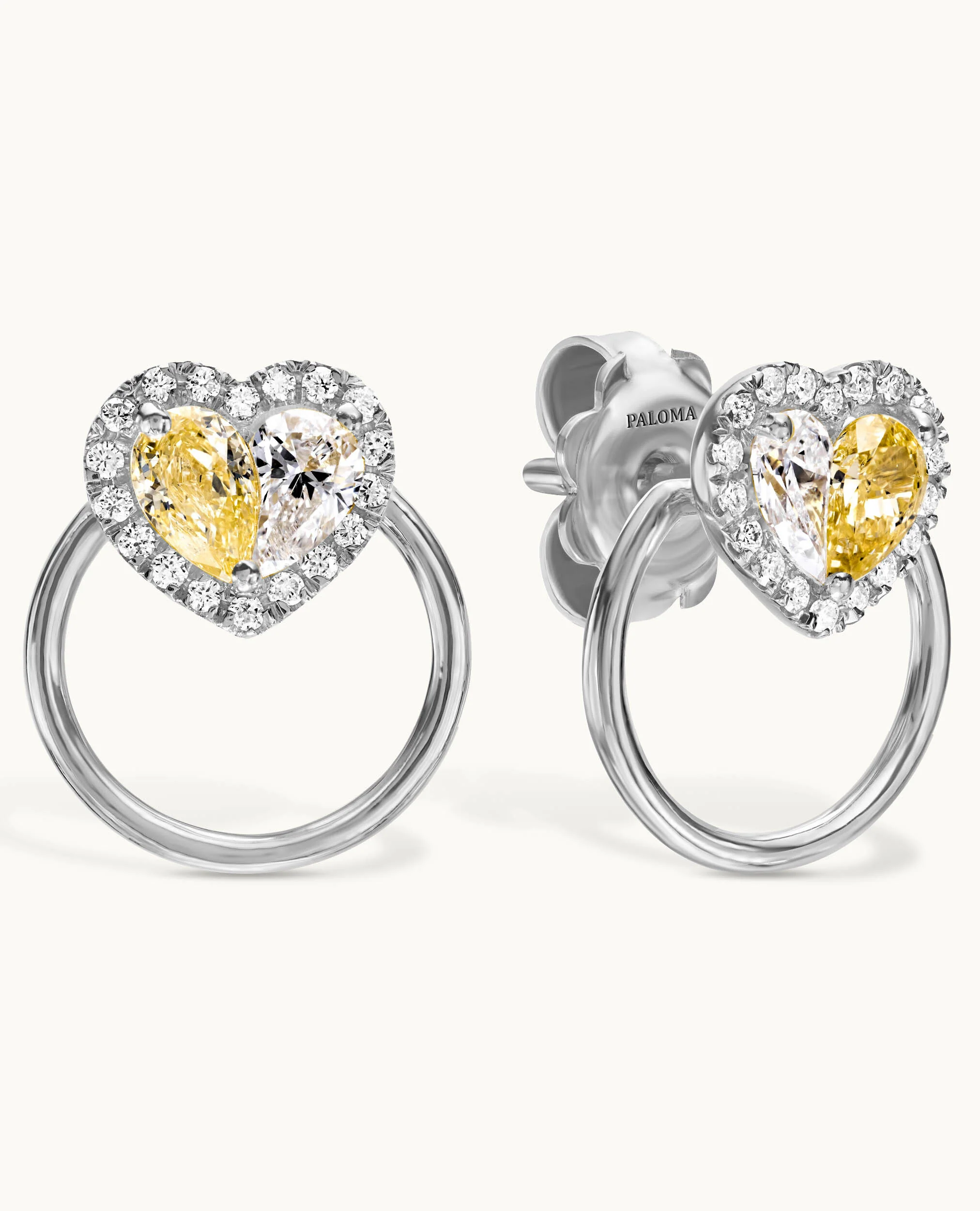 Paloma Heart 2-in-1 Stud Earrings - Image 5