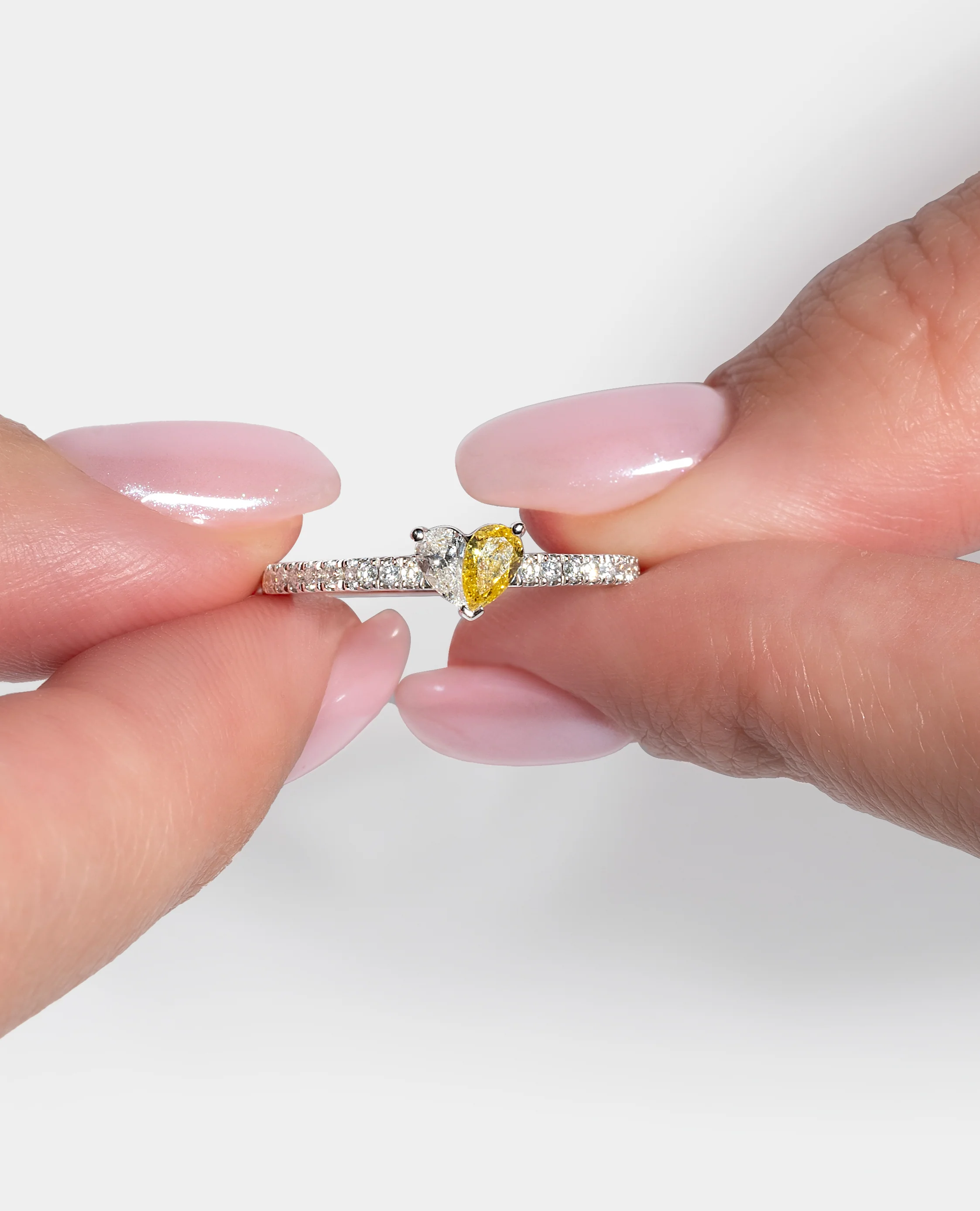 Paloma Heart Solitaire Ring - Image 4