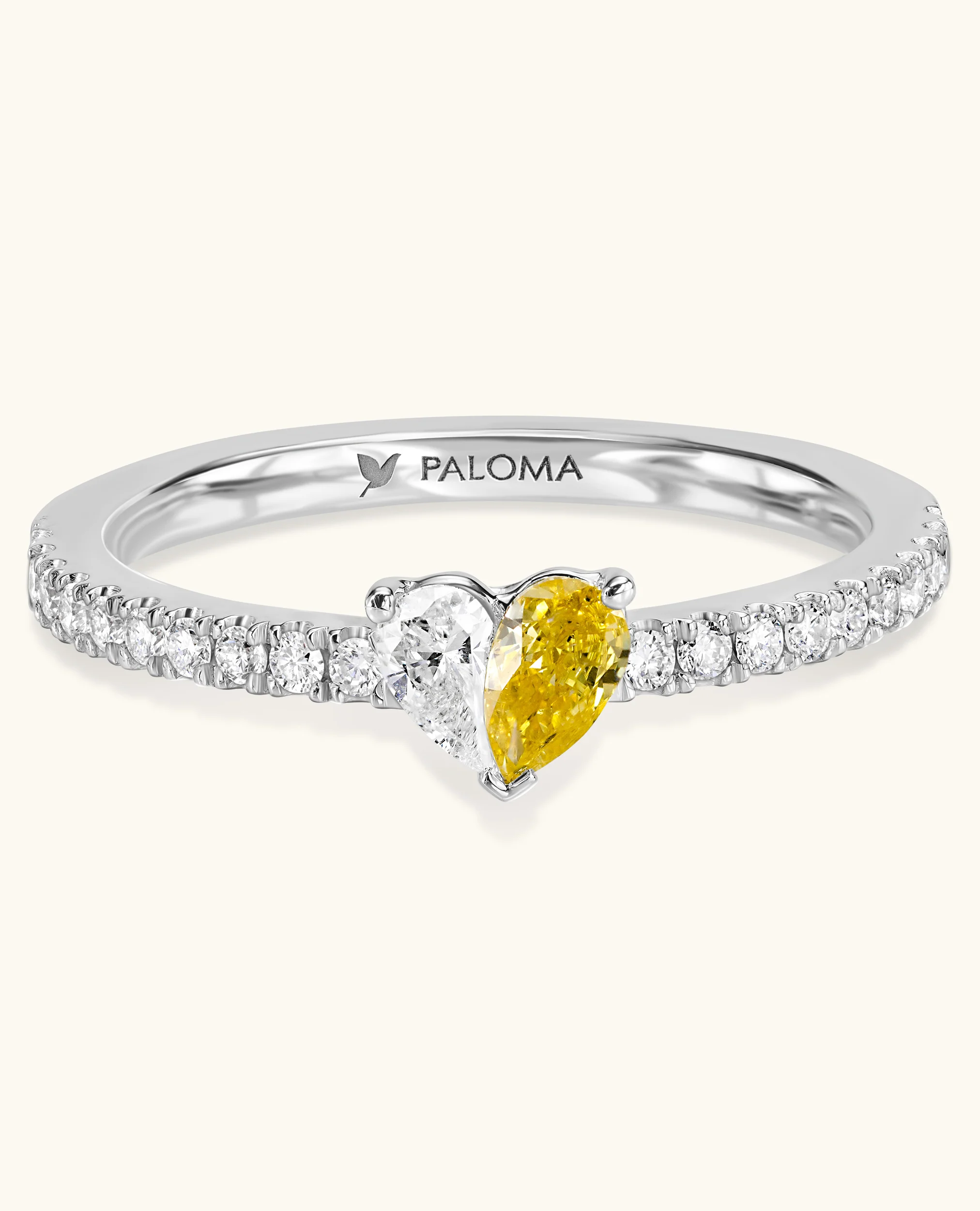 Paloma Heart Solitaire Ring - Image 6