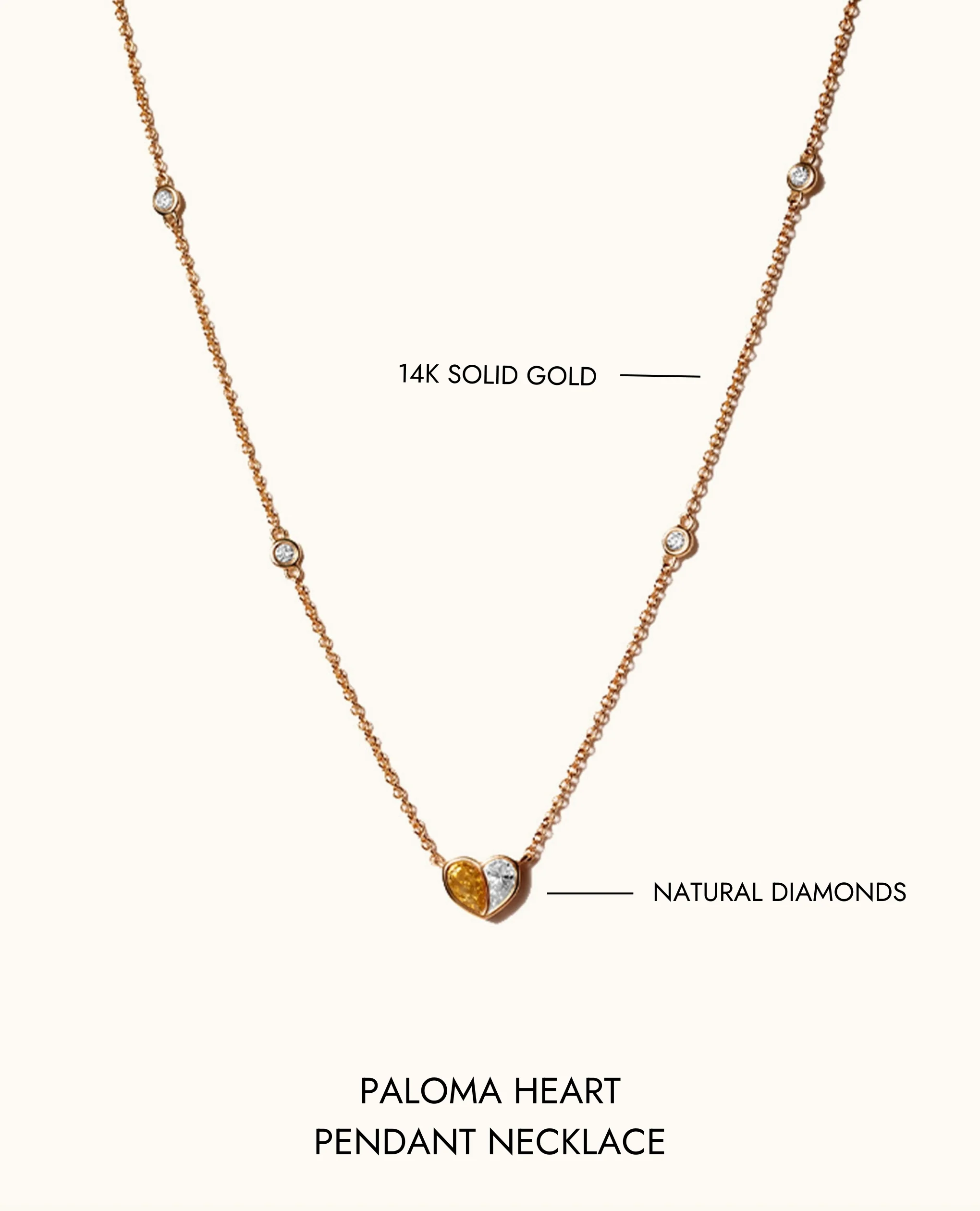 Paloma Heart Pendant Necklace - Image 11