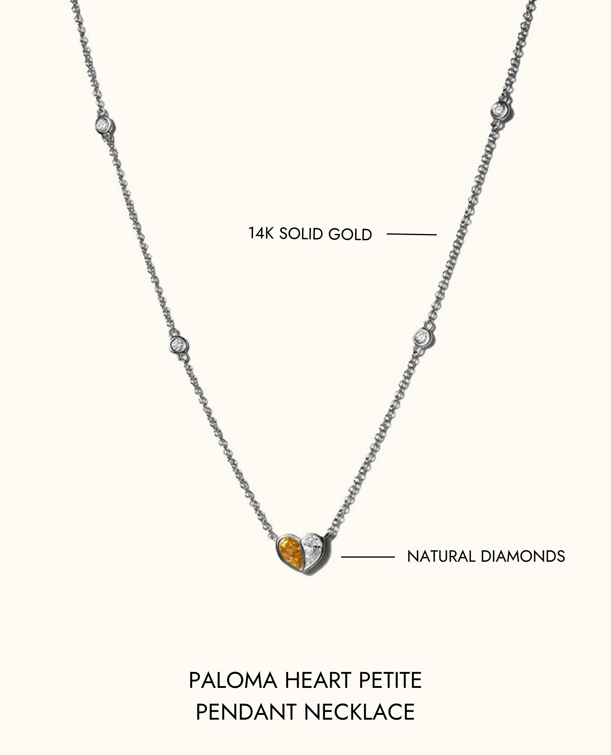 Paloma Heart Petite Pendant Necklace - Image 10