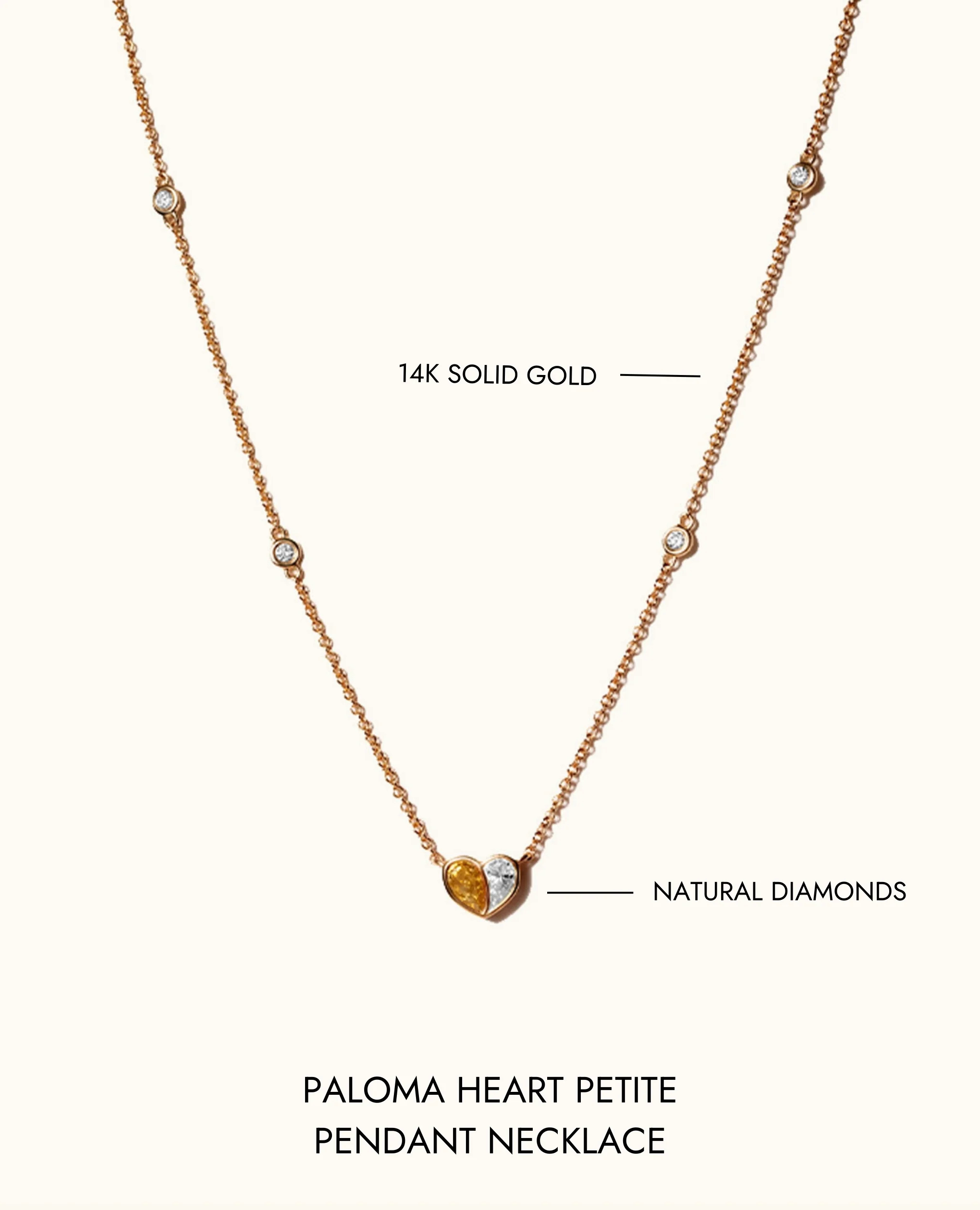 Paloma Heart Petite Pendant Necklace - Image 11