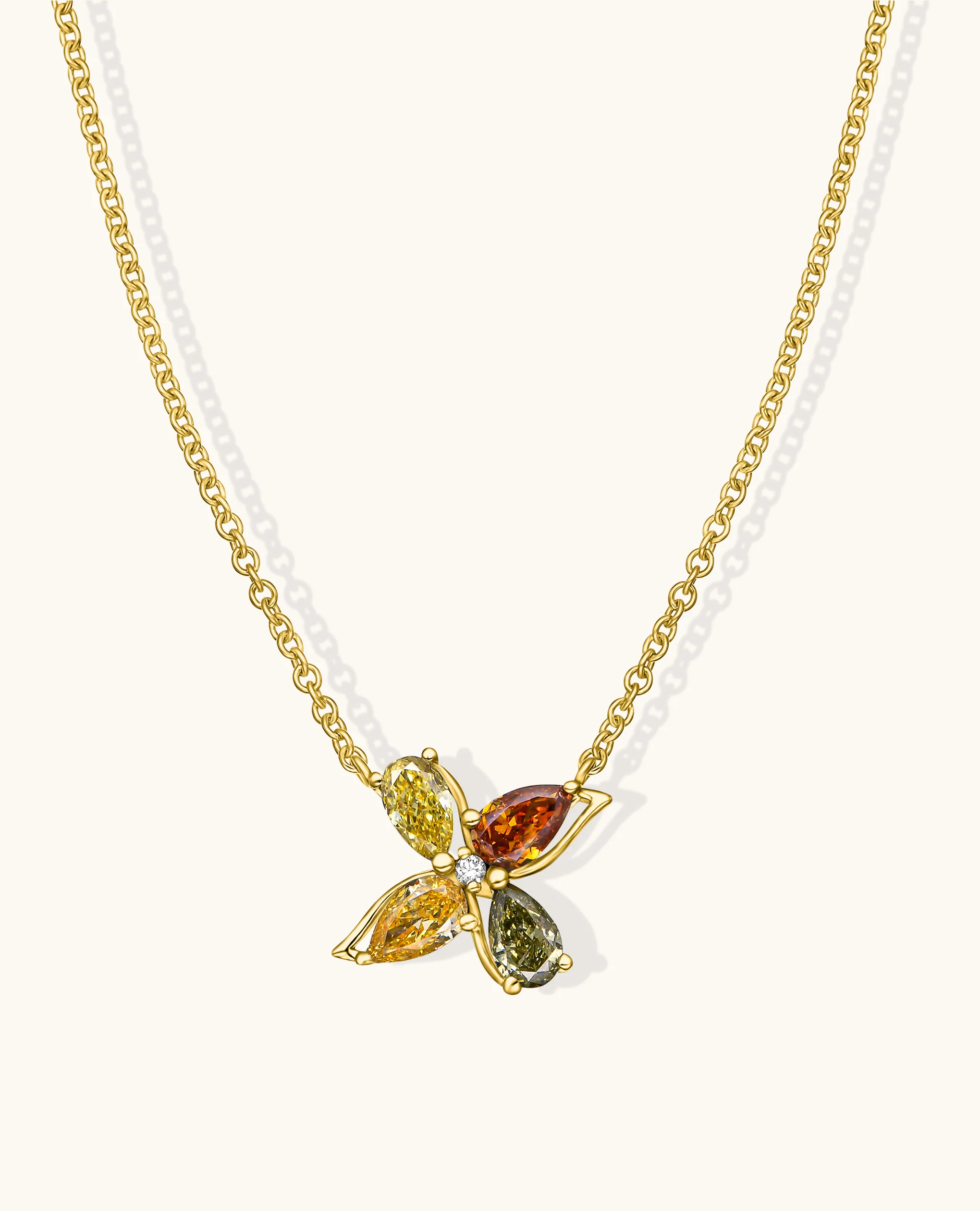 Secret Garden Multicolor Pendant Necklace - Image 3