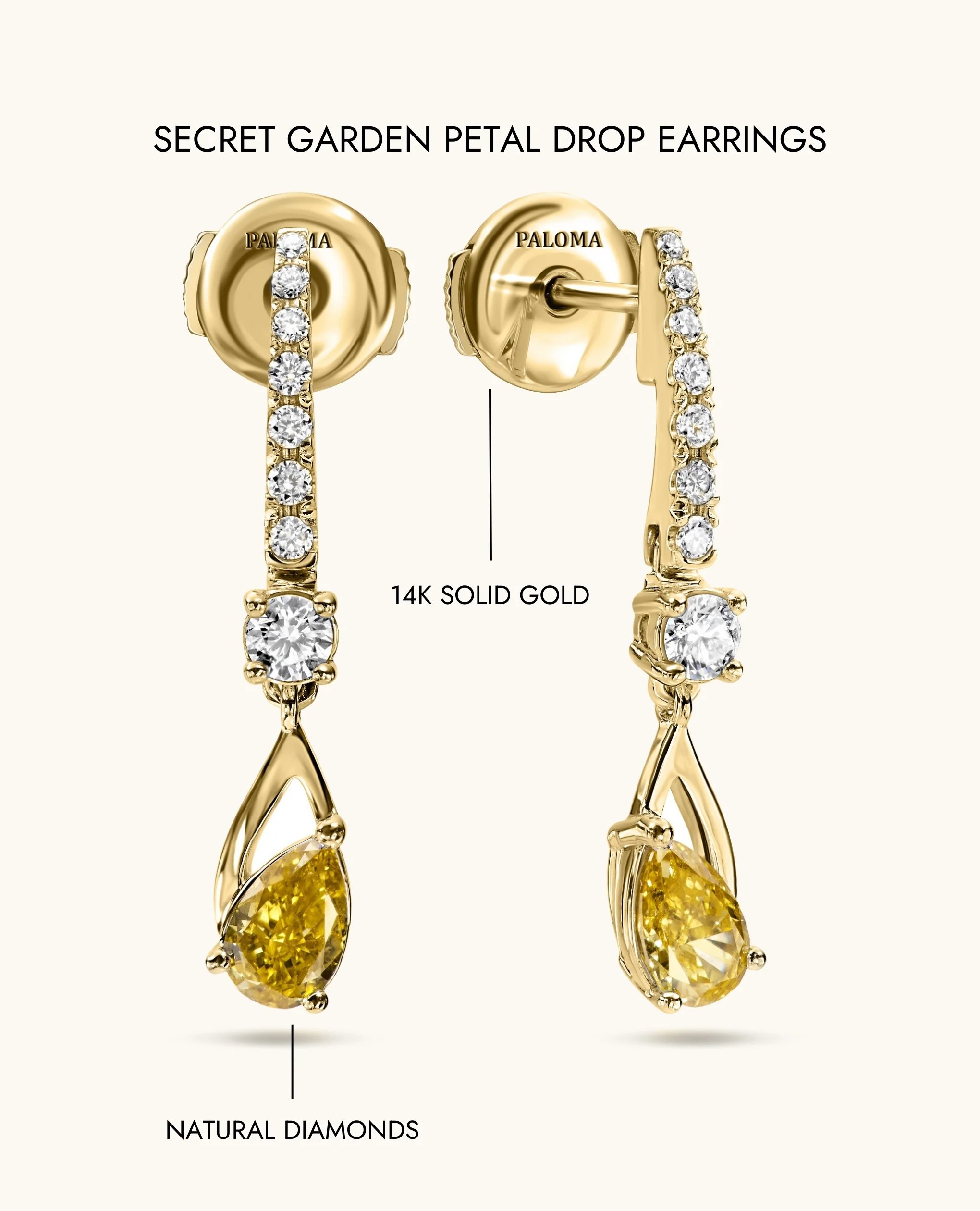 Secret Garden Petal Drop Earrings - Image 6
