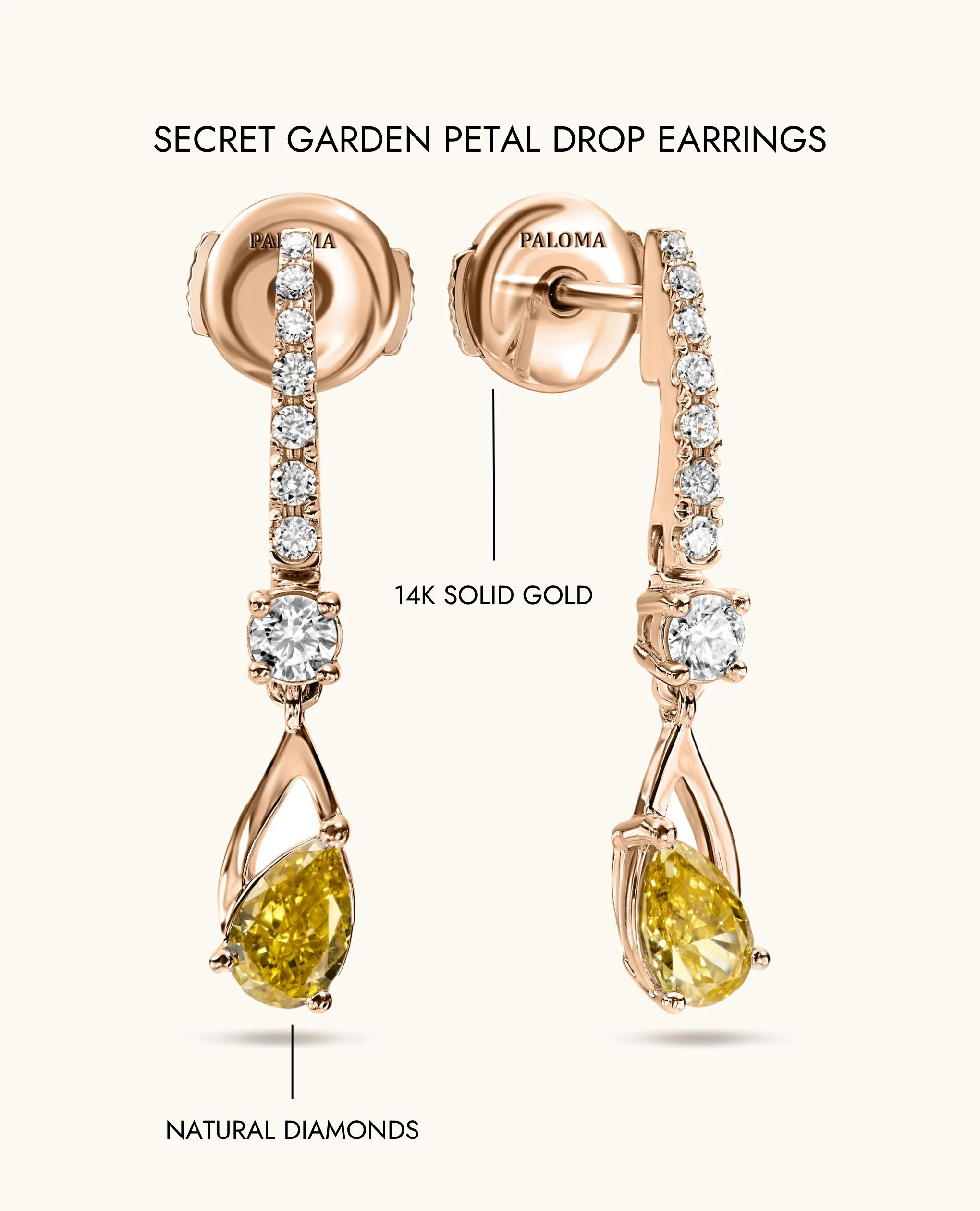 Secret Garden Petal Drop Earrings - Image 8