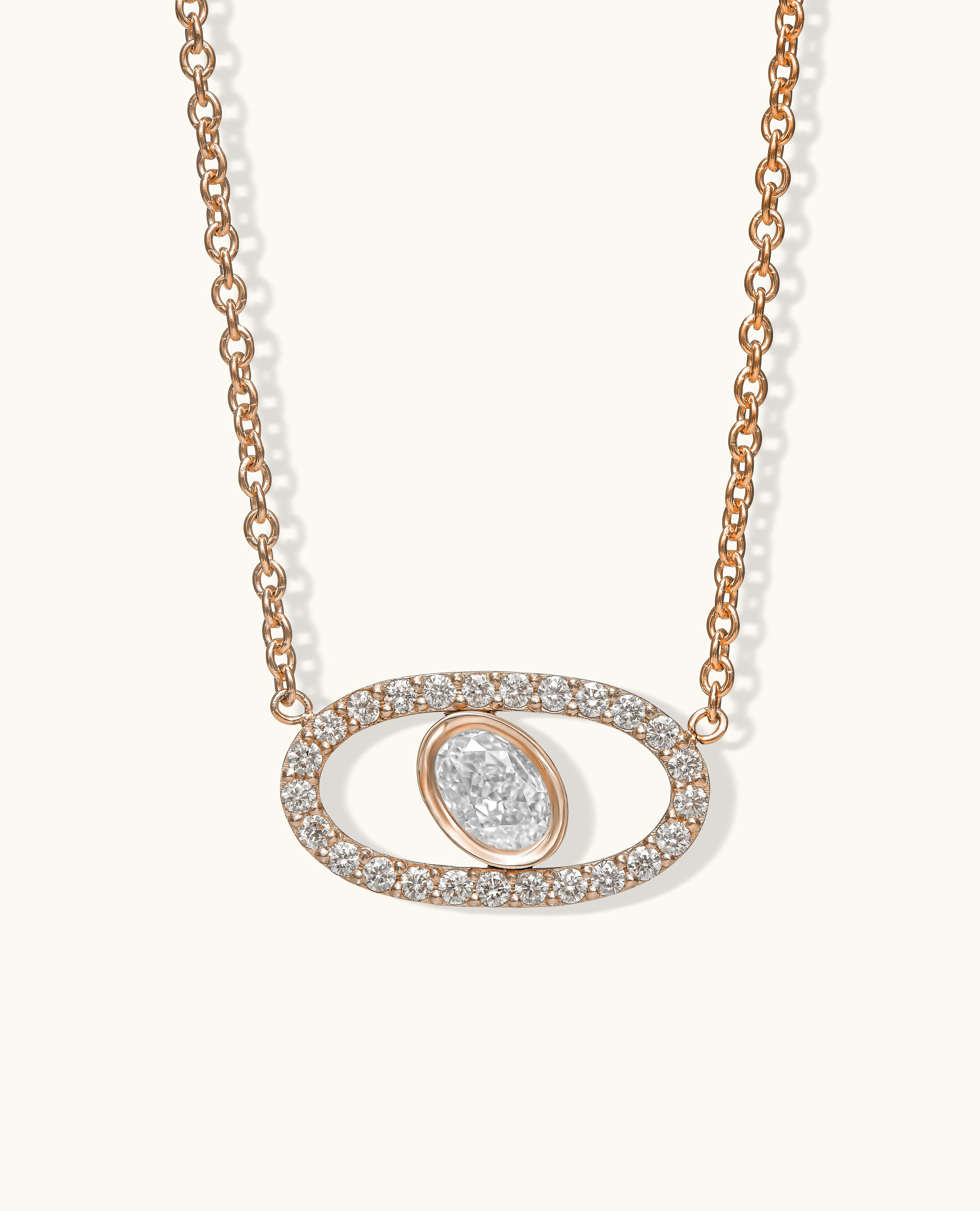 White Diamond Aura Necklace - Image 3