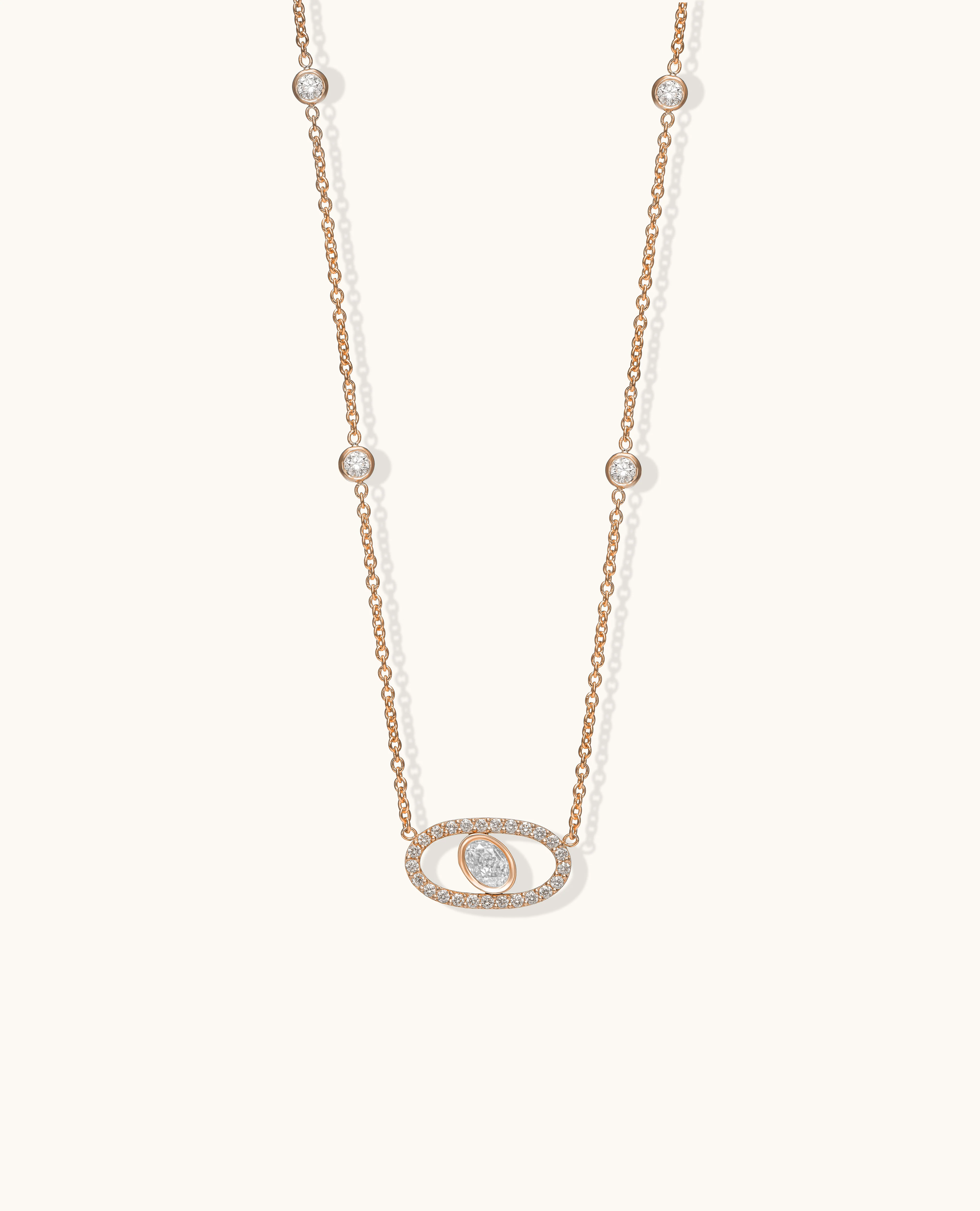 White Diamond Aura Necklace - Image 4