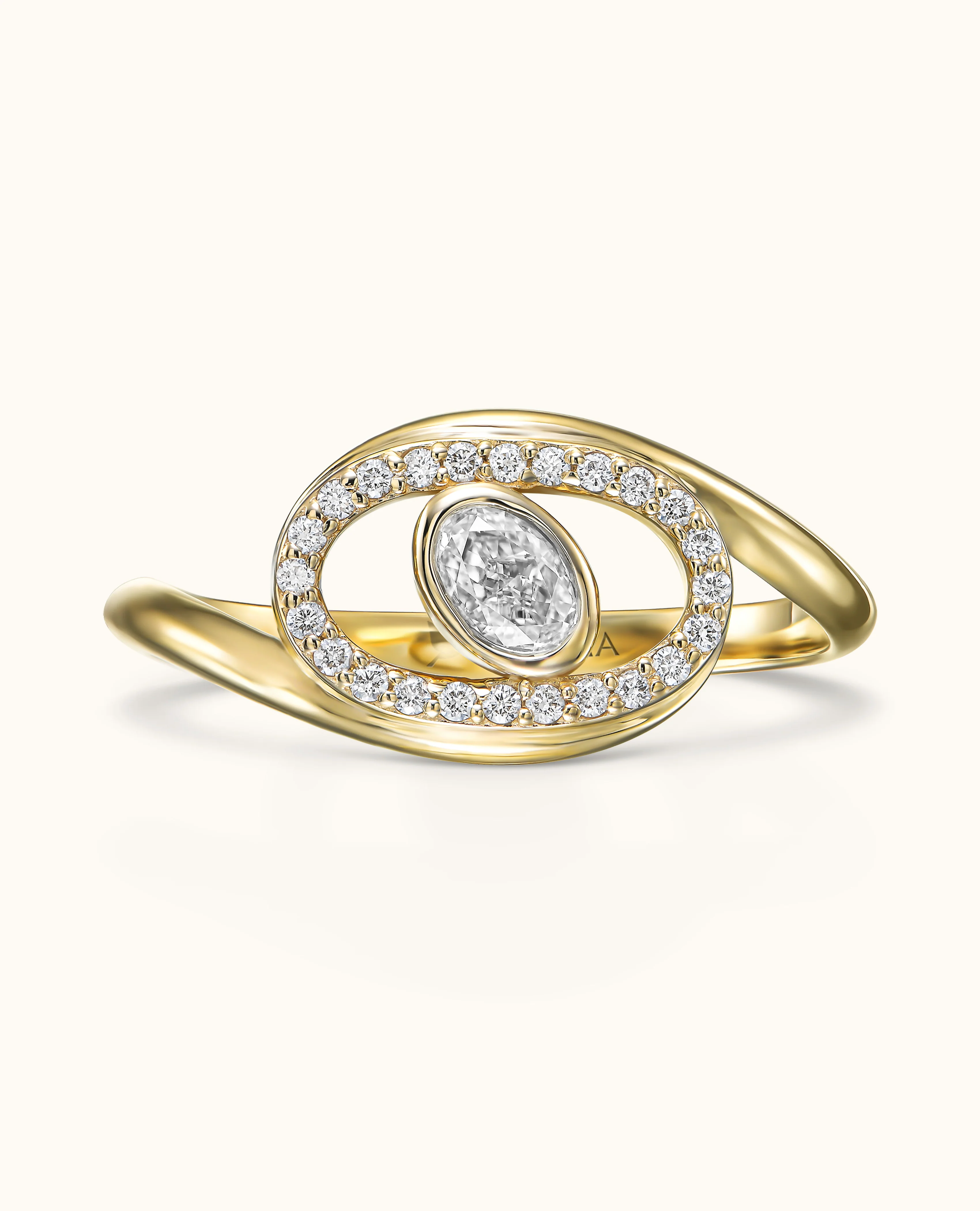 White Diamond Aura Ring - Image 4