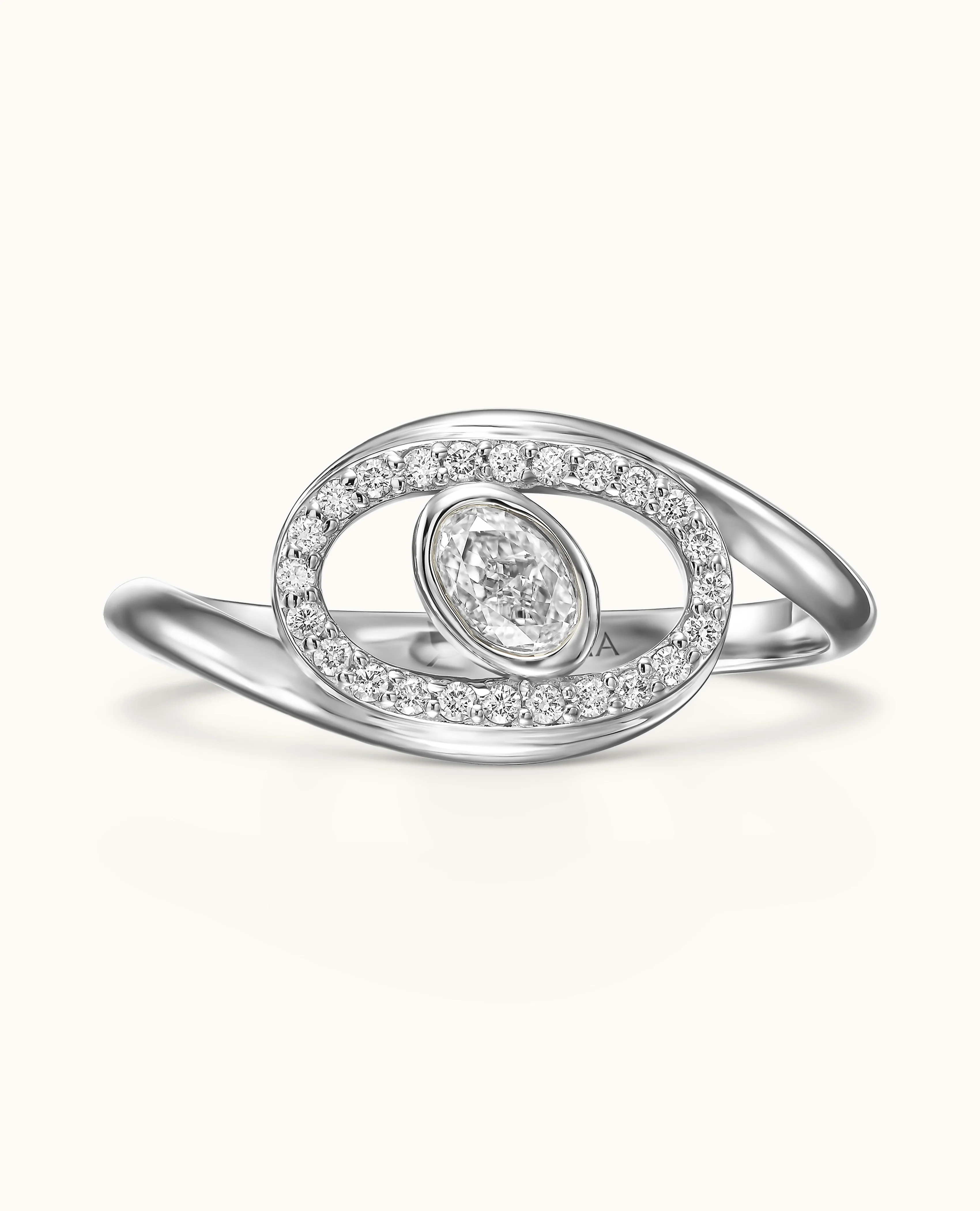 White Diamond Aura Ring - Image 6