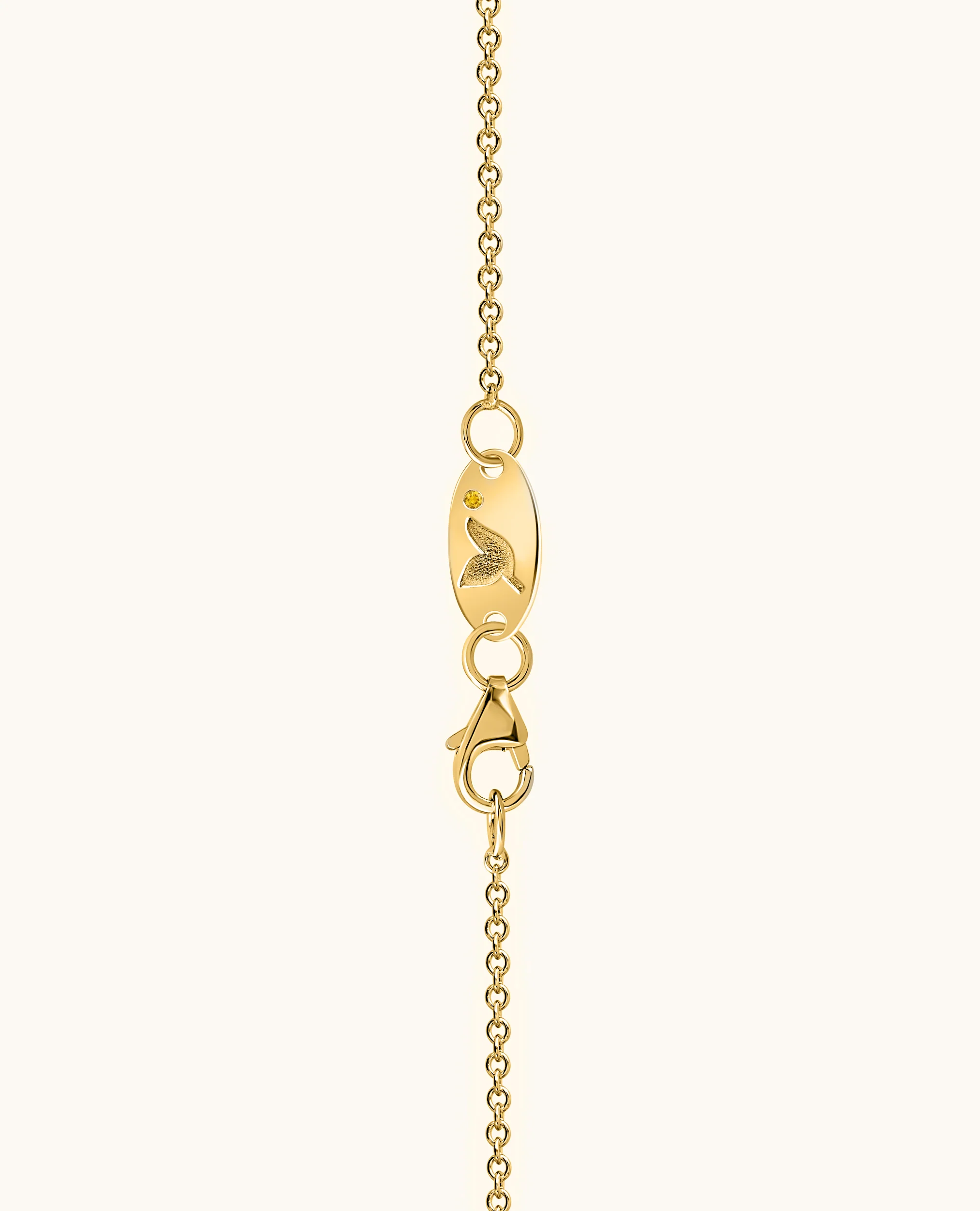 Crescent Bezel Bar Necklace - Image 7
