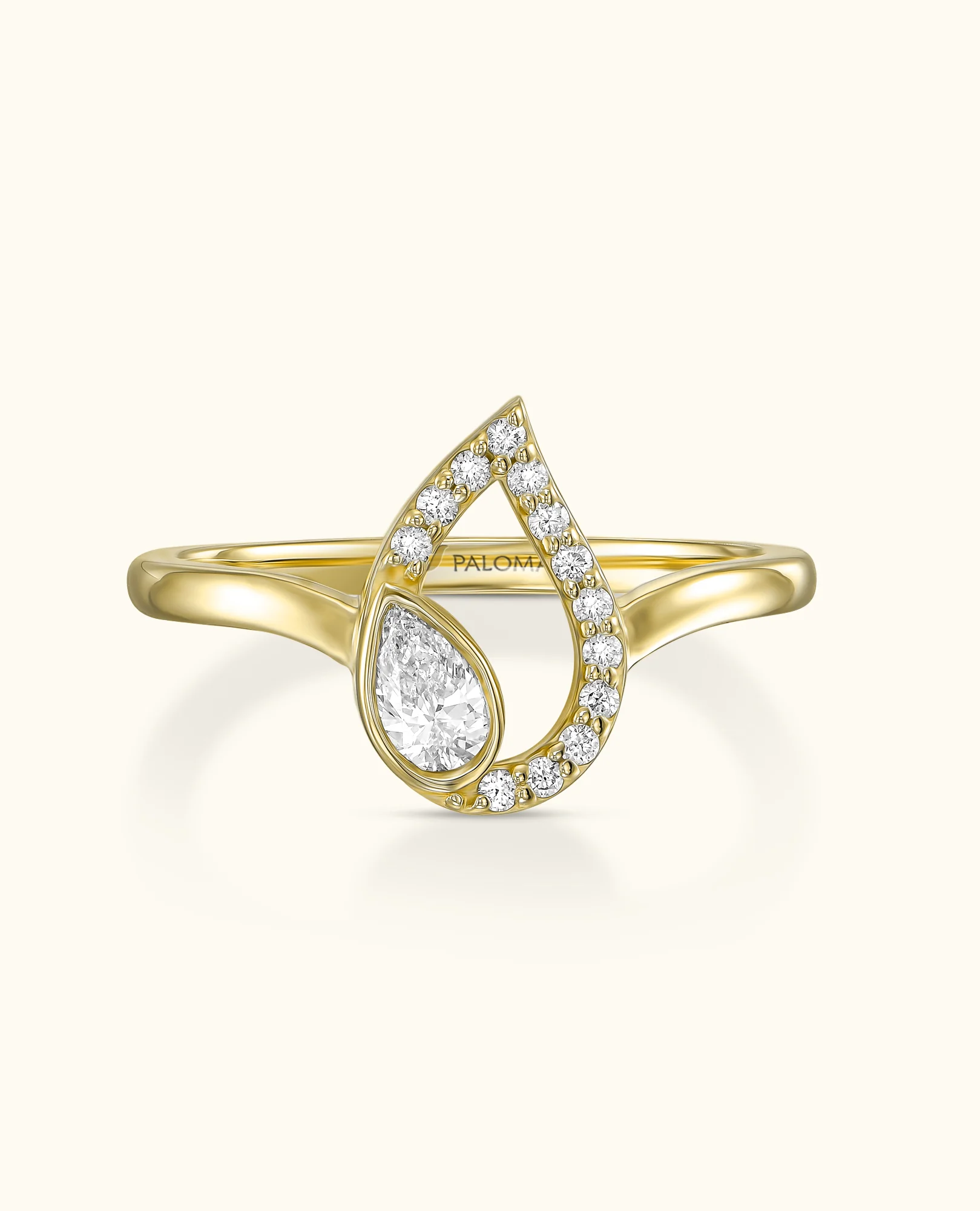 White Diamond Flair Ring - Image 7
