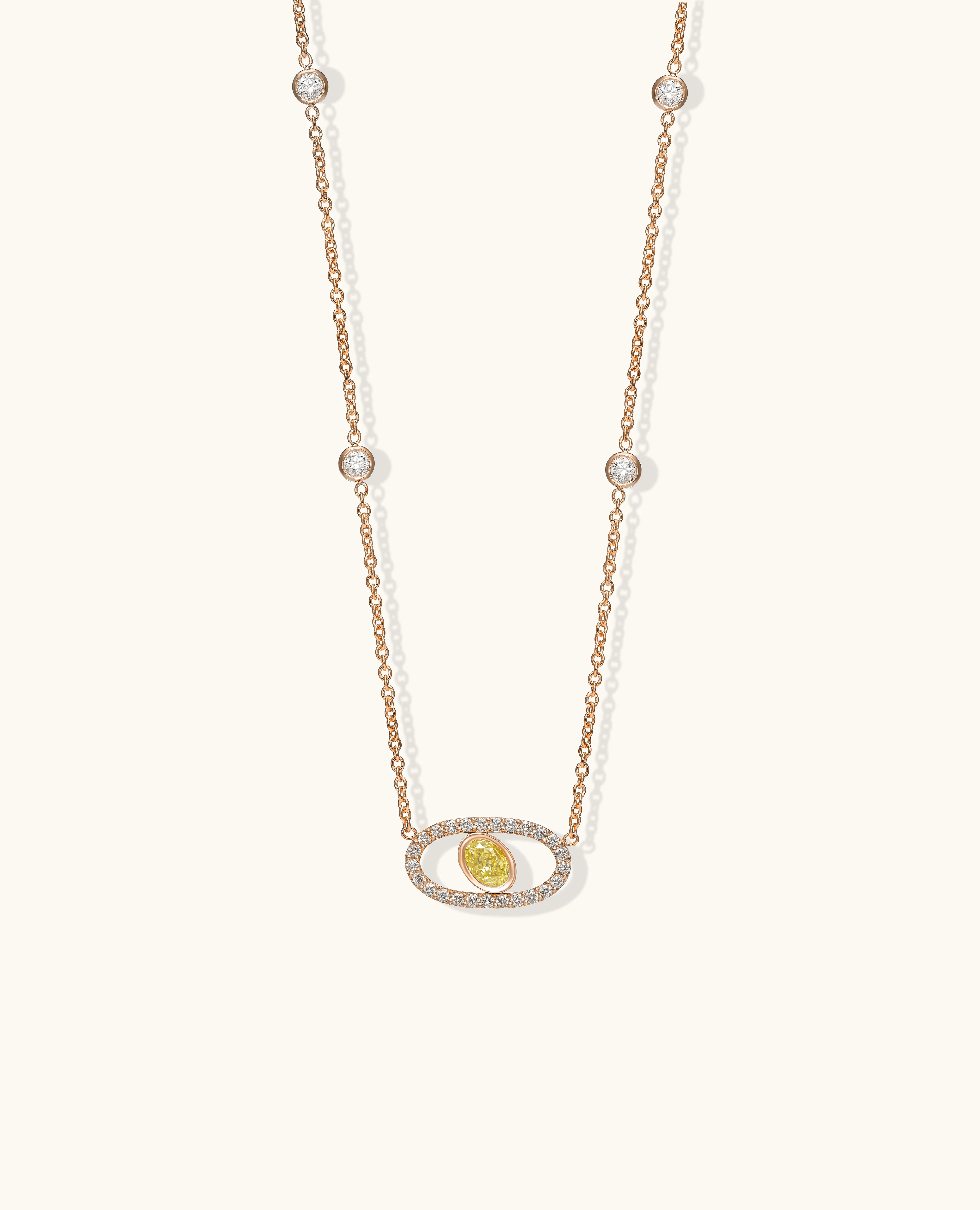 Yellow Diamond Aura Necklace - Image 4