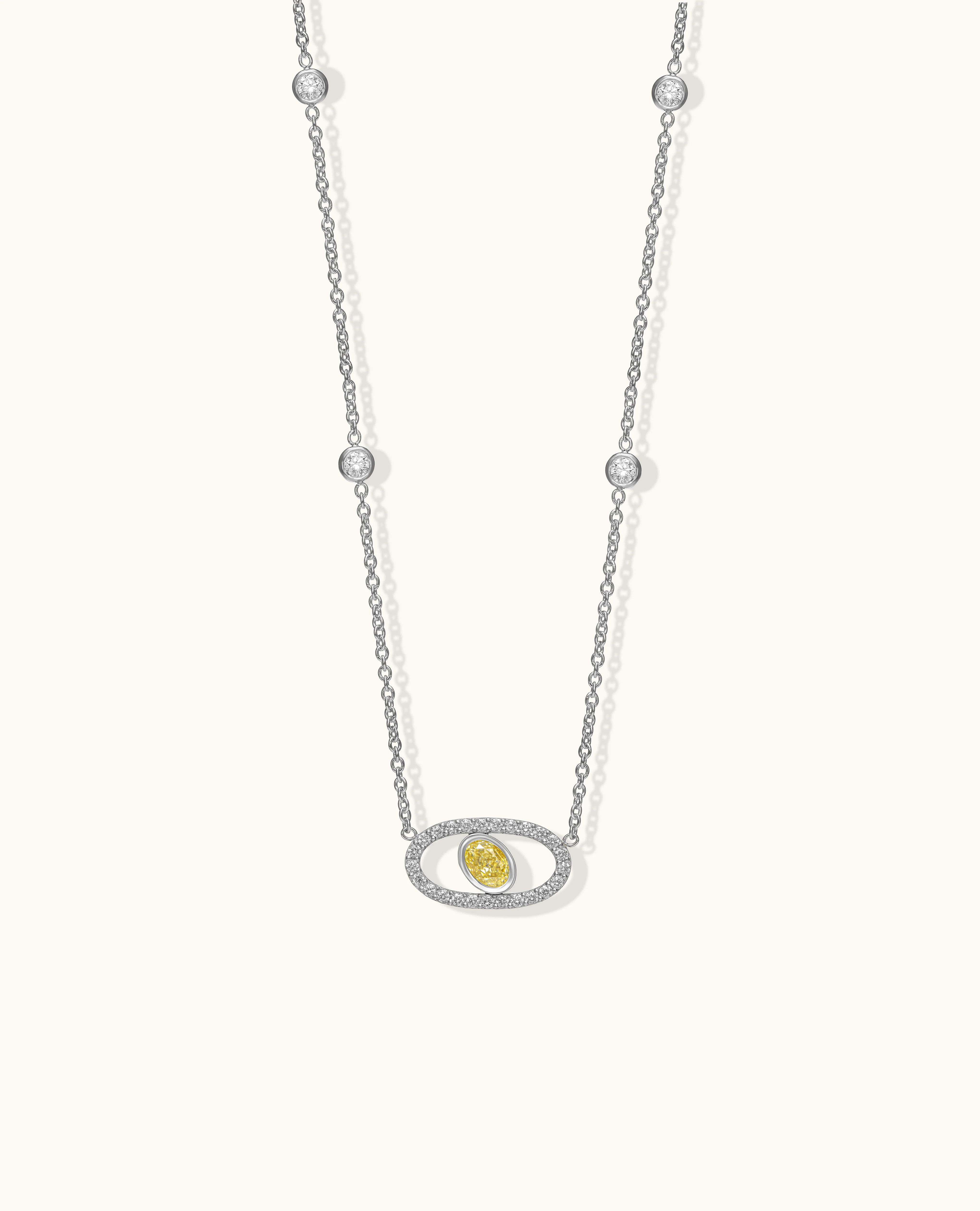 Yellow Diamond Aura Necklace - Image 6