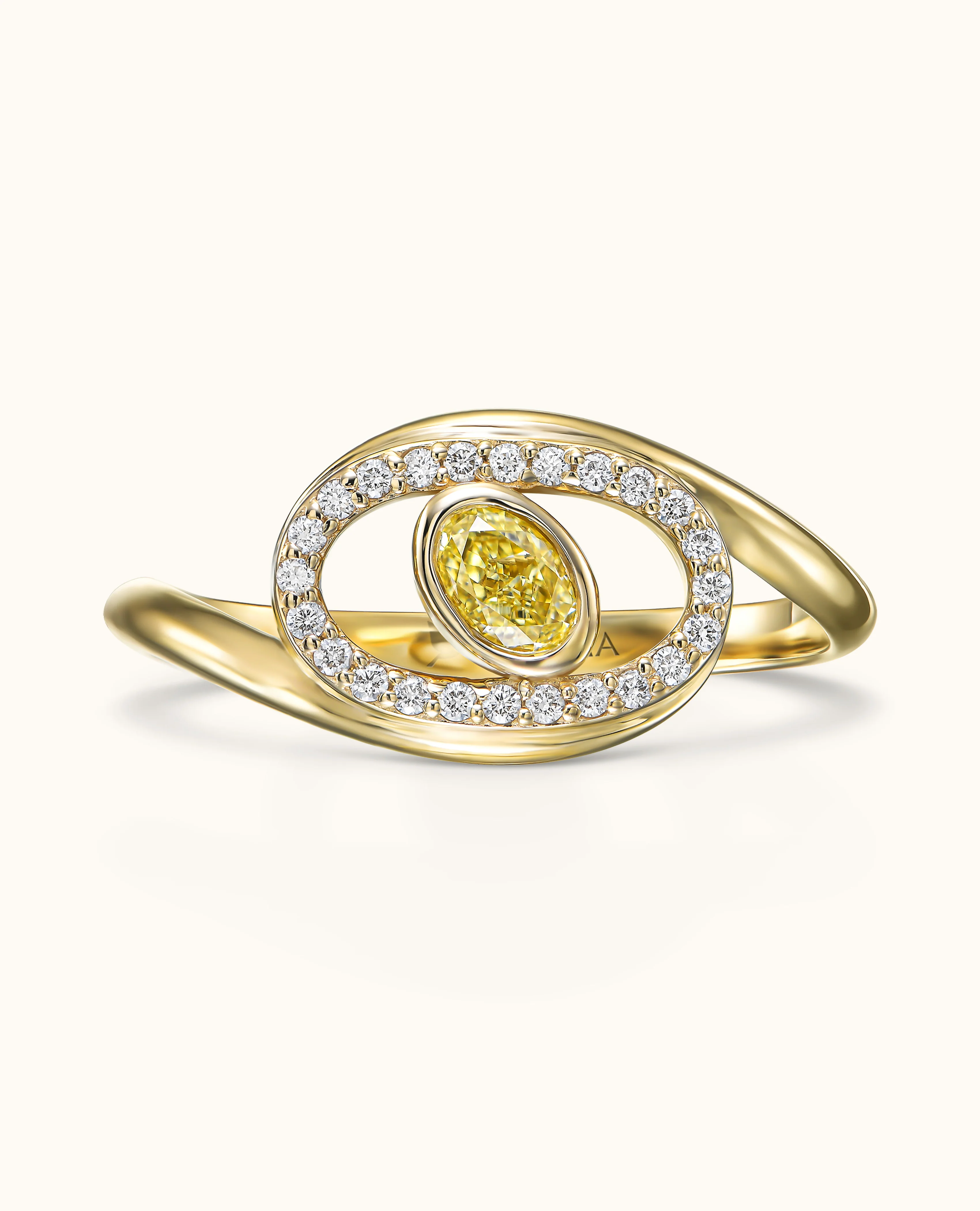 Yellow Diamond Aura Ring - Image 4