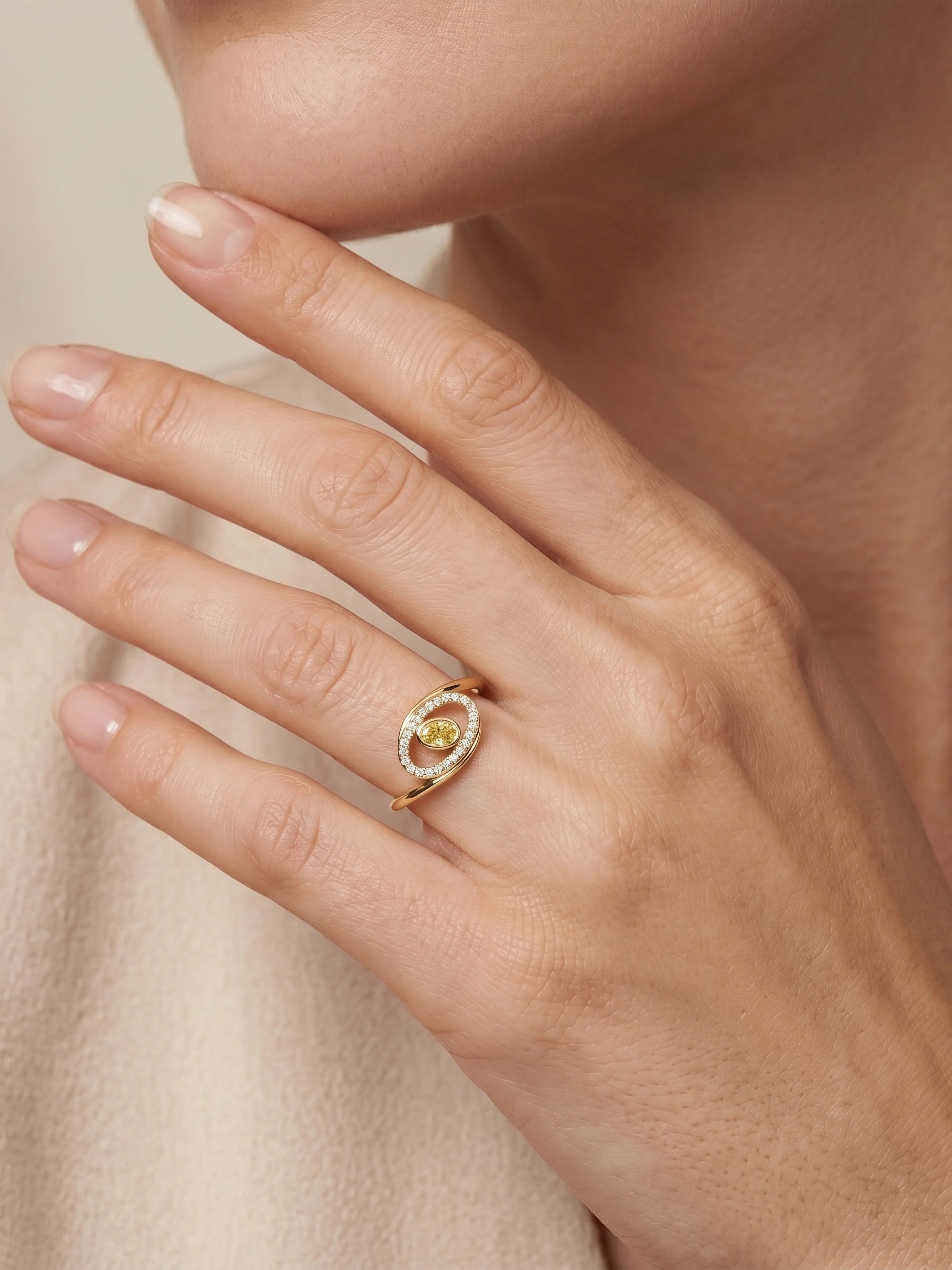 Yellow Diamond Aura Ring - Image 5