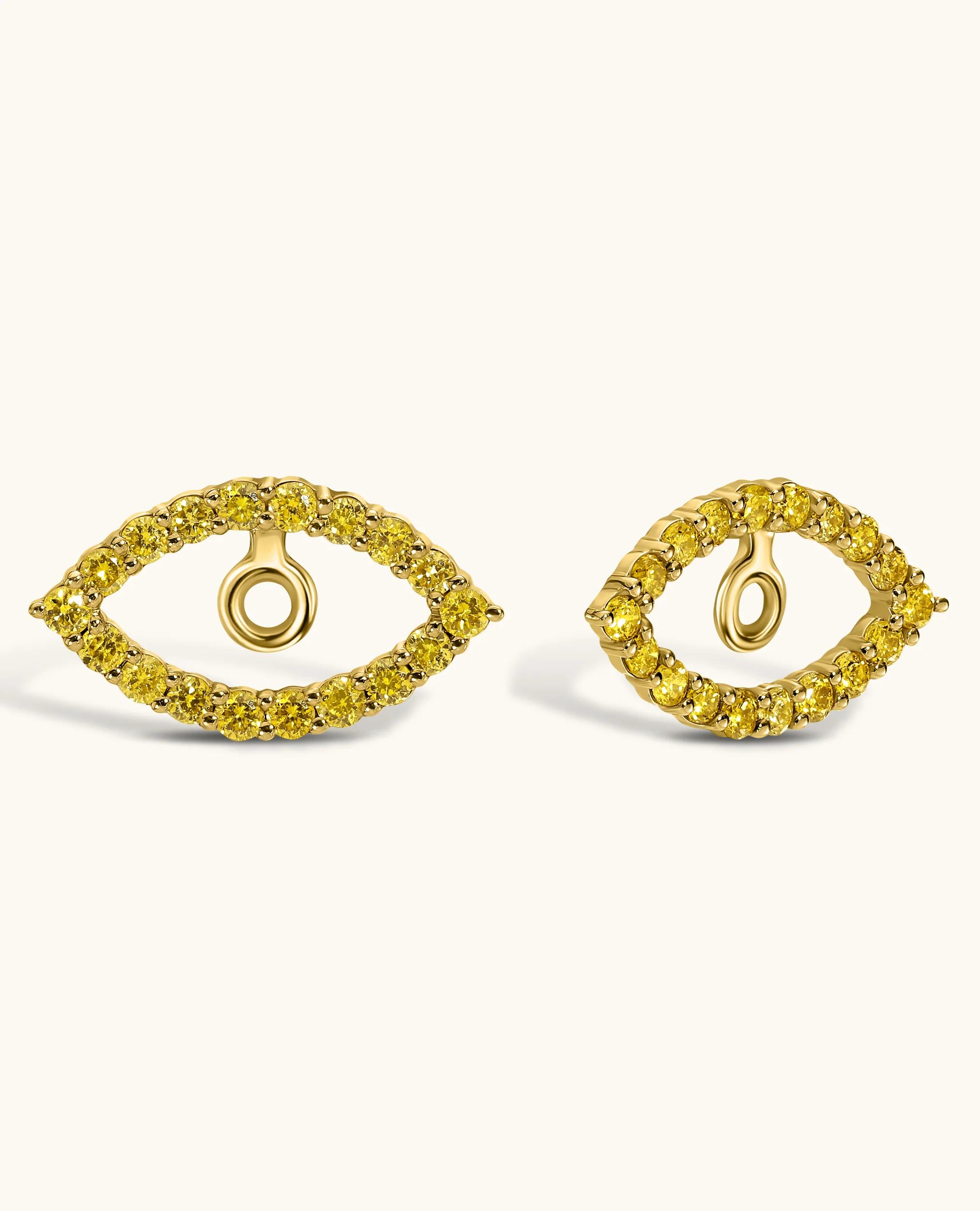 Yellow Diamond Evil Eye Stud Attachment - Image 5