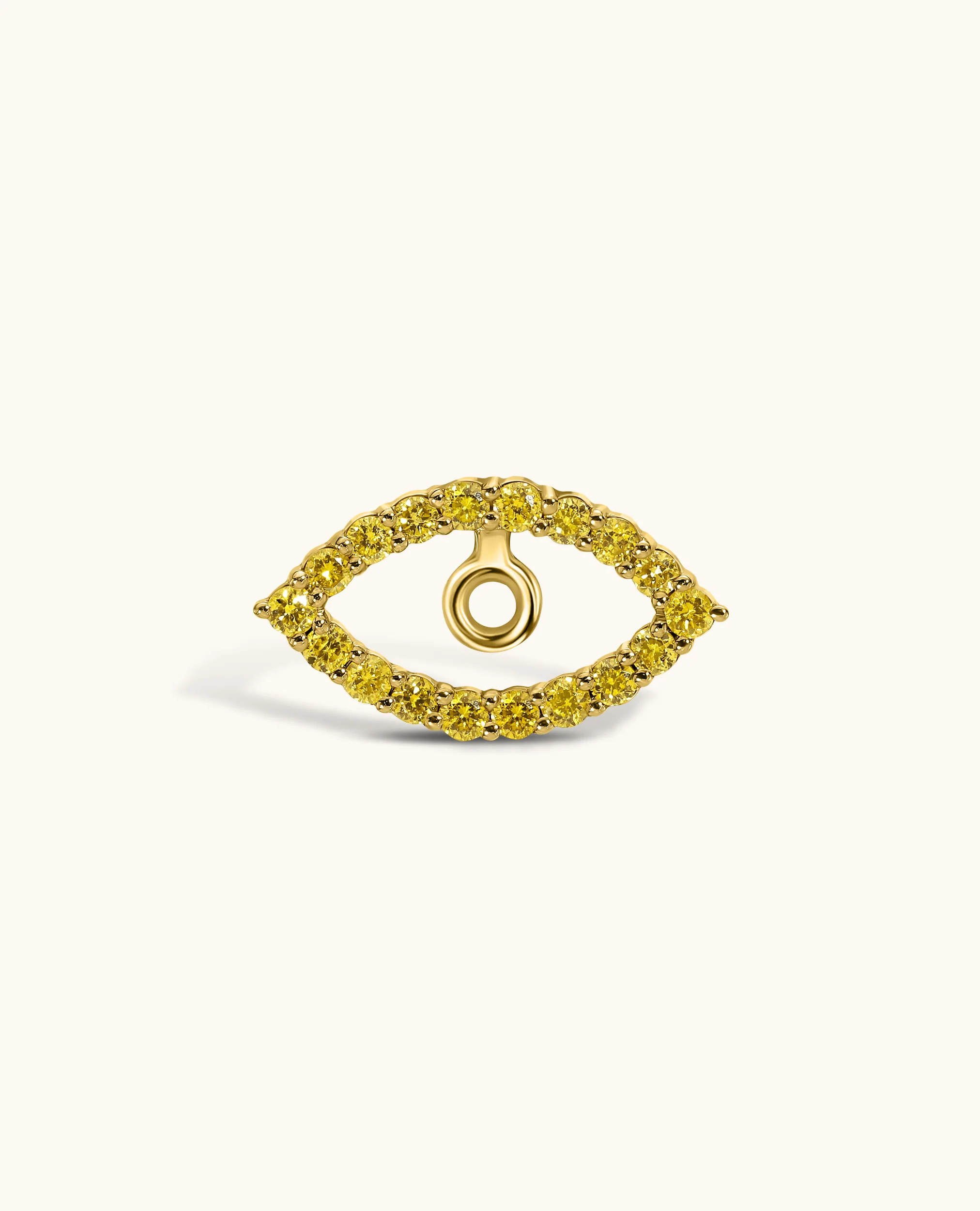 Yellow Diamond Evil Eye Stud Attachment - Image 6