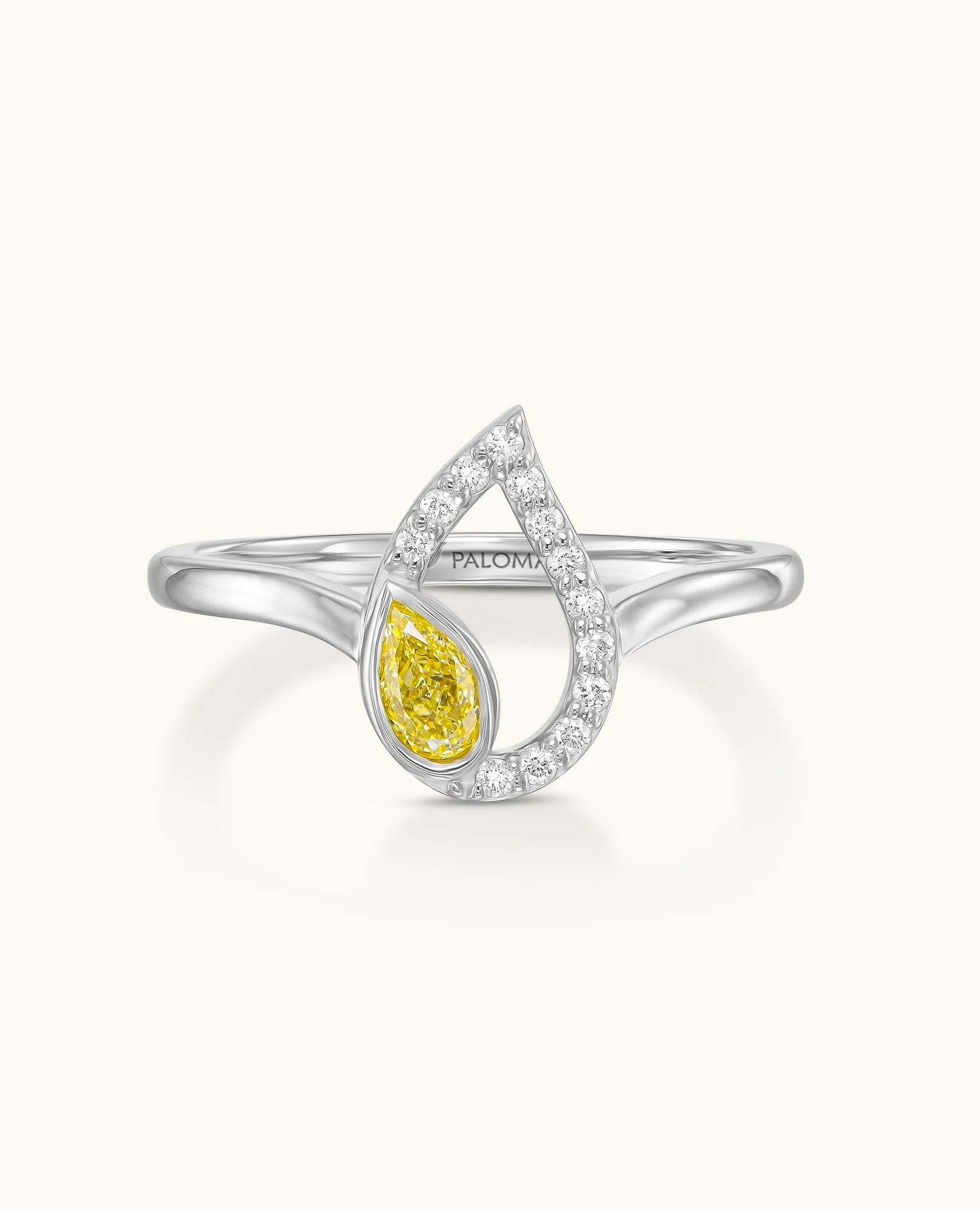Yellow Diamond Flair Ring - Image 4