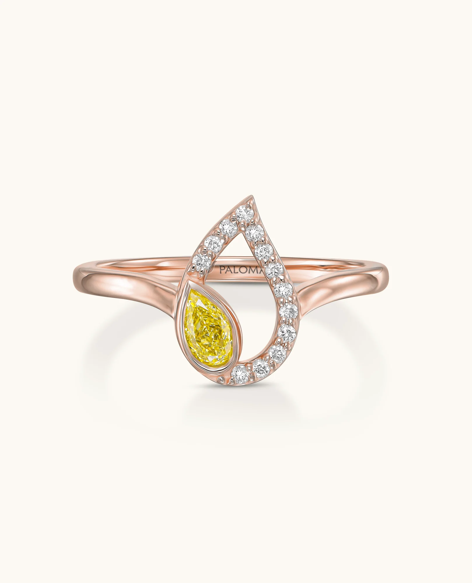 Yellow Diamond Flair Ring - Image 7