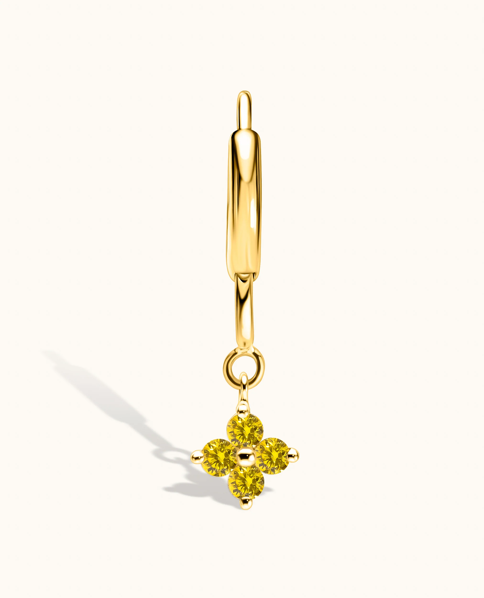 Yellow Diamond Flower Charm - Image 4