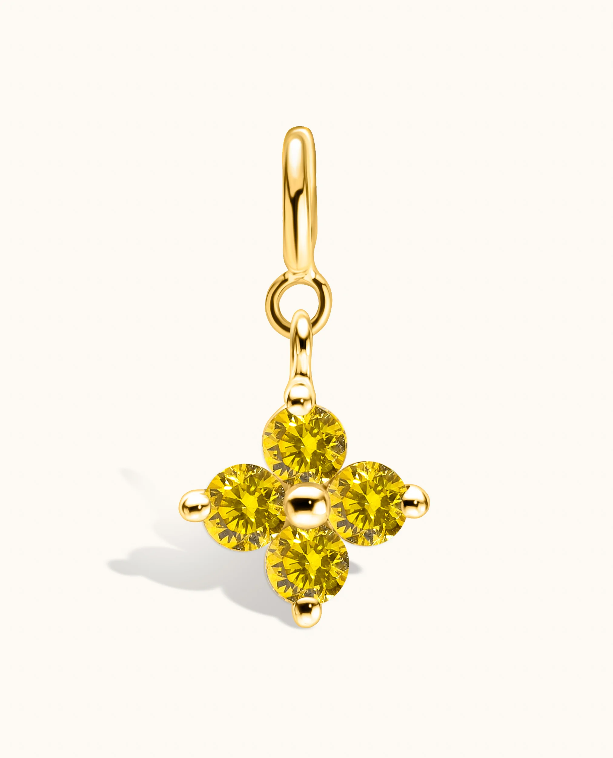 Yellow Diamond Flower Charm - Image 6