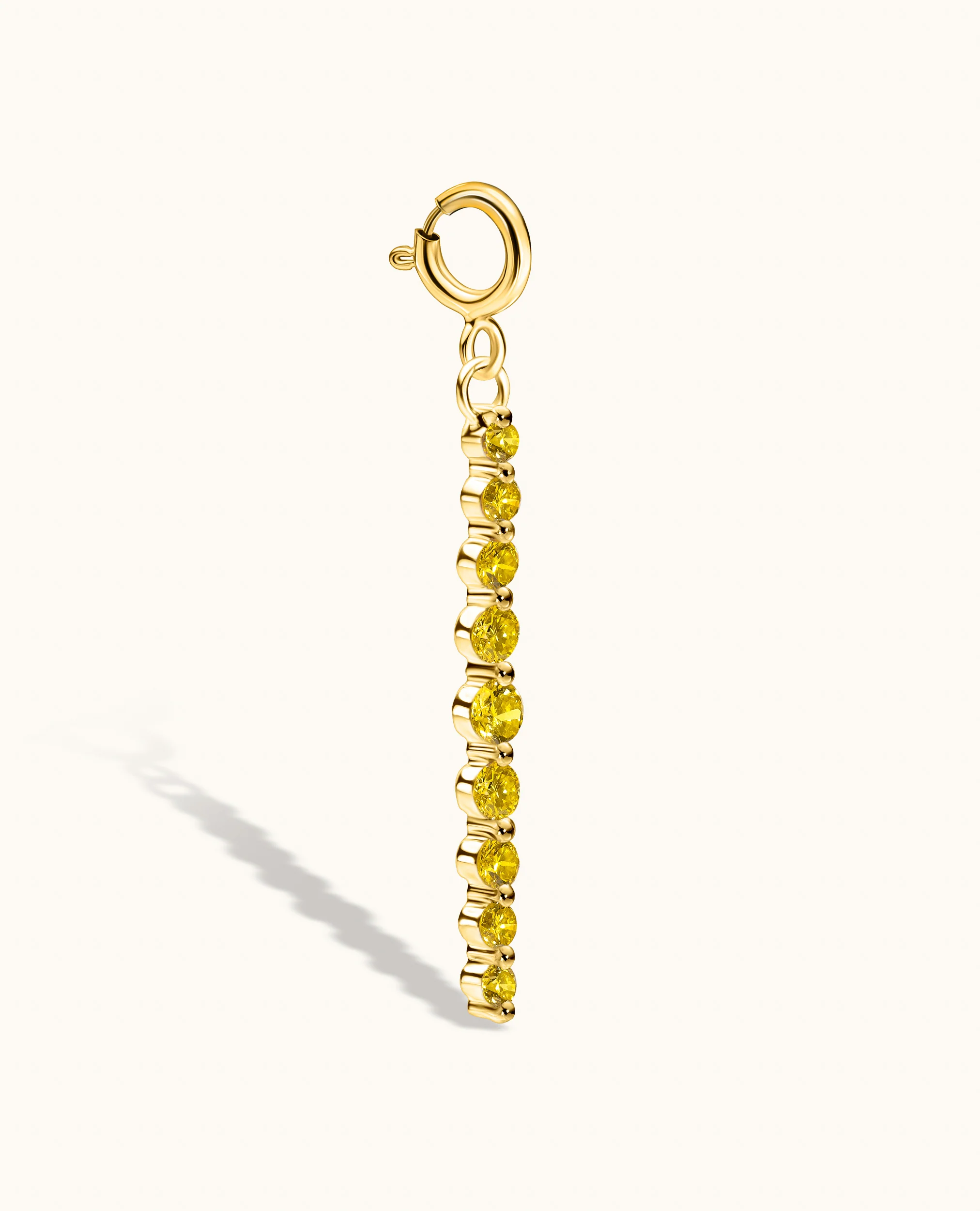 Yellow Diamond Graduated Drop Charm - Image 3