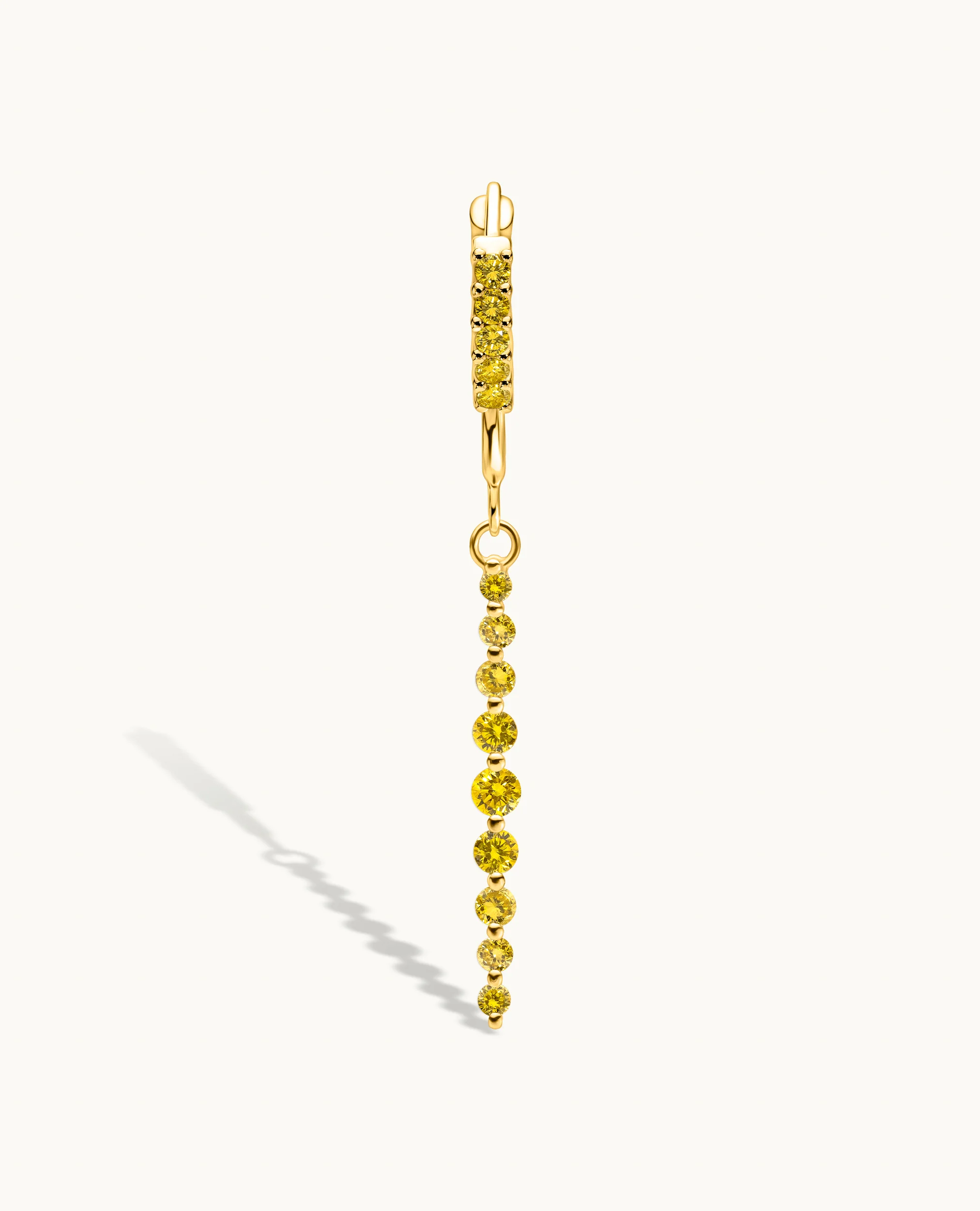 Yellow Diamond Graduated Drop Charm - Image 6