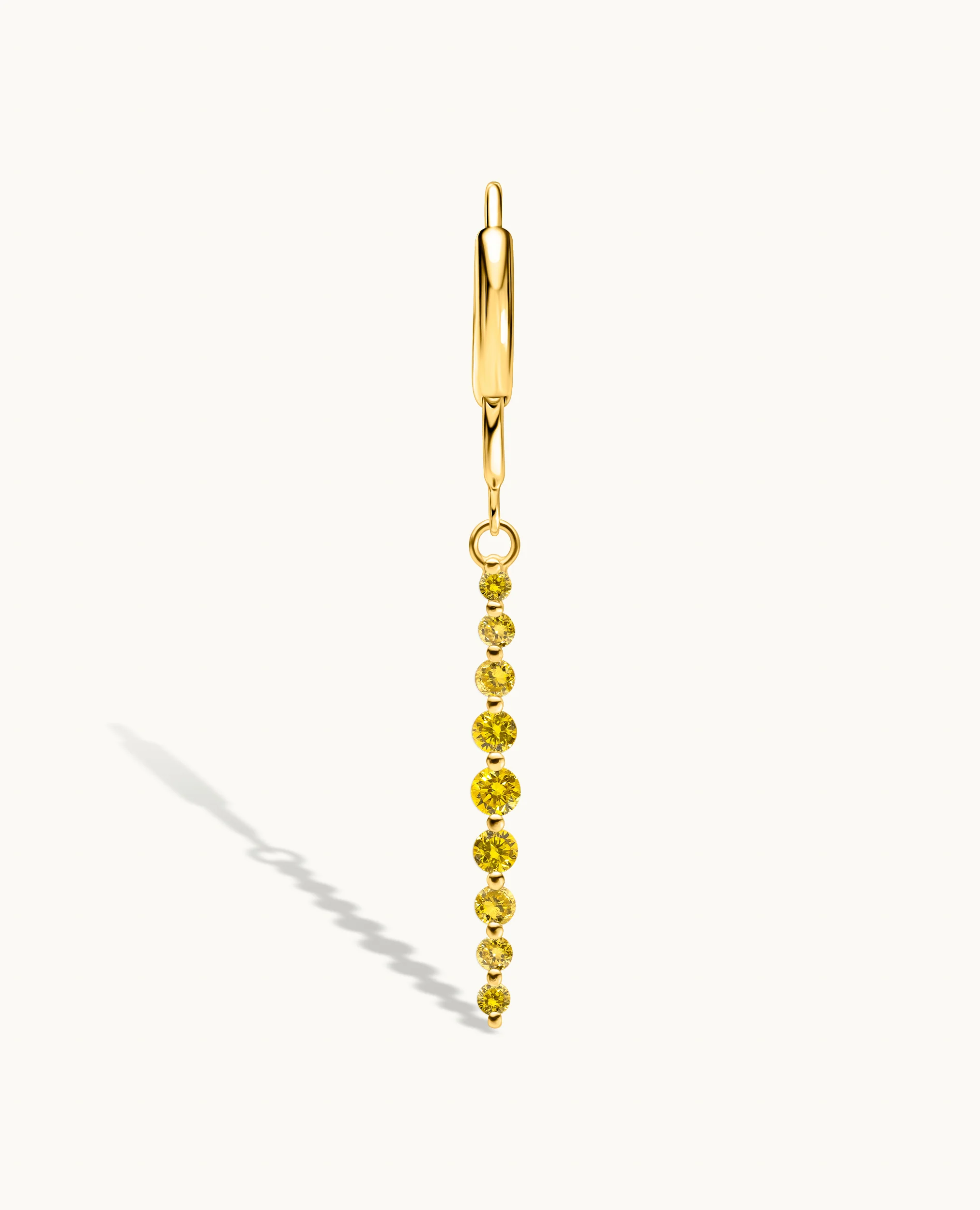 Yellow Diamond Graduated Drop Charm - Image 7