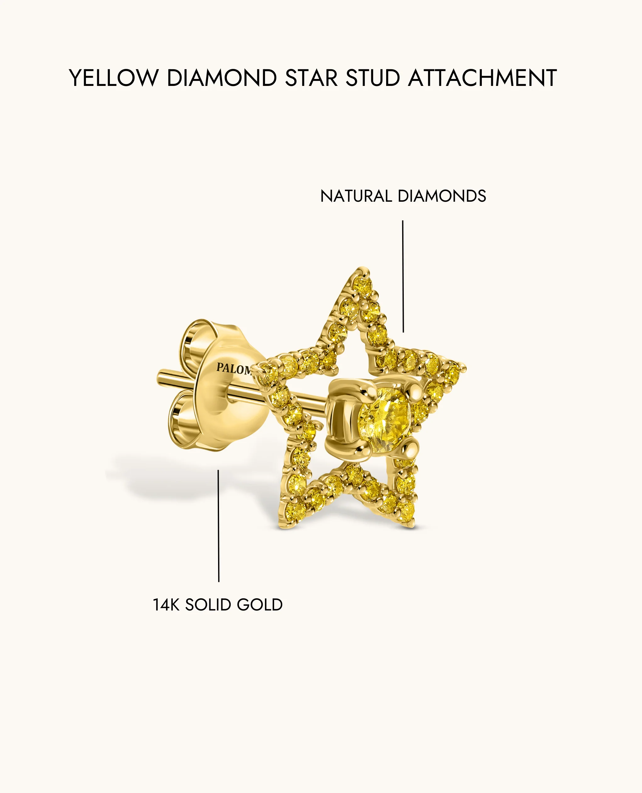 Yellow Diamond Star Stud Attachment - Image 8