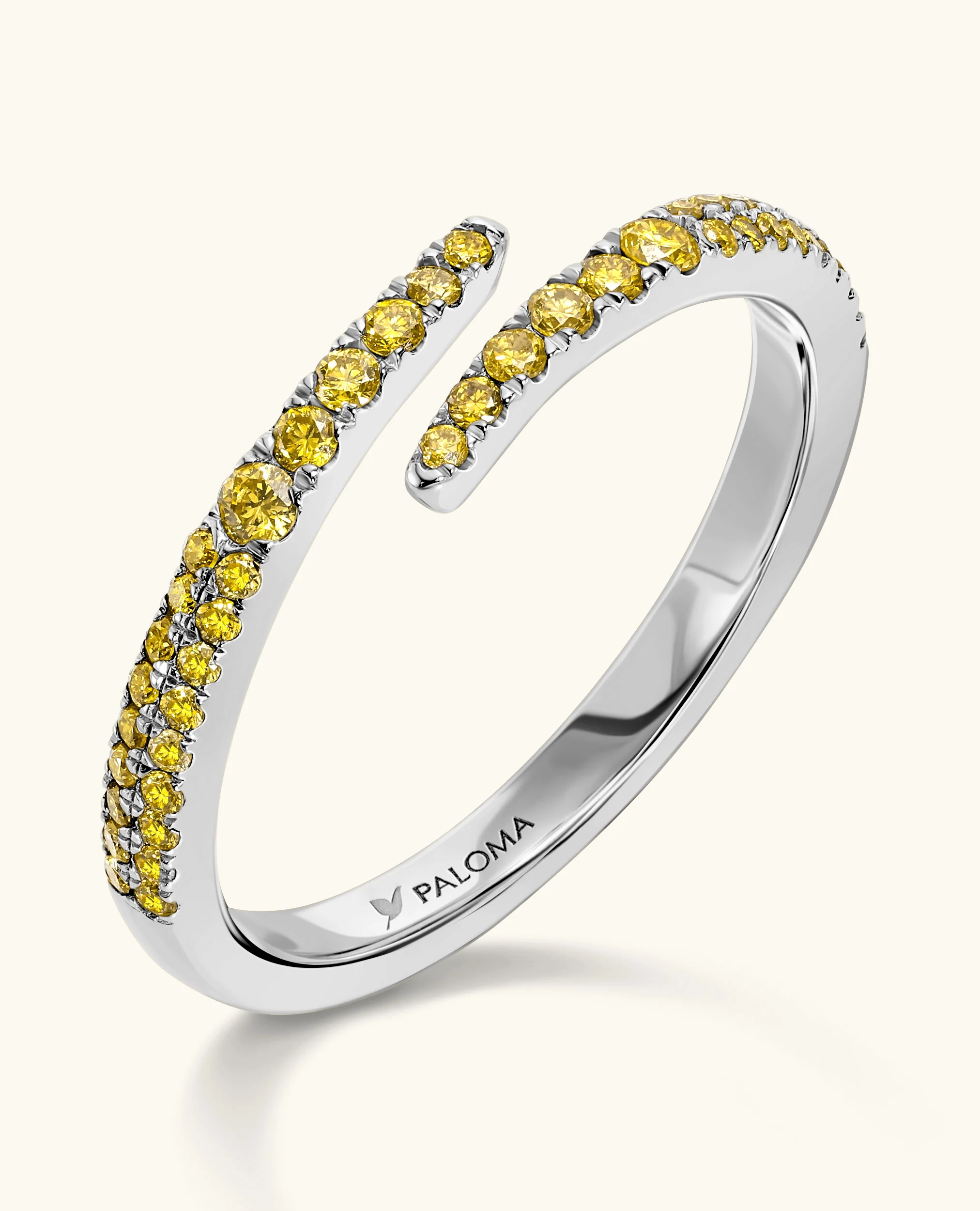 Yellow Diamond Wrap Ring - Image 3