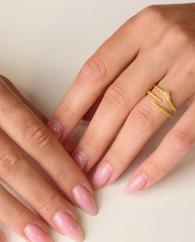 Yellow Diamond Wrap Ring - Image 4