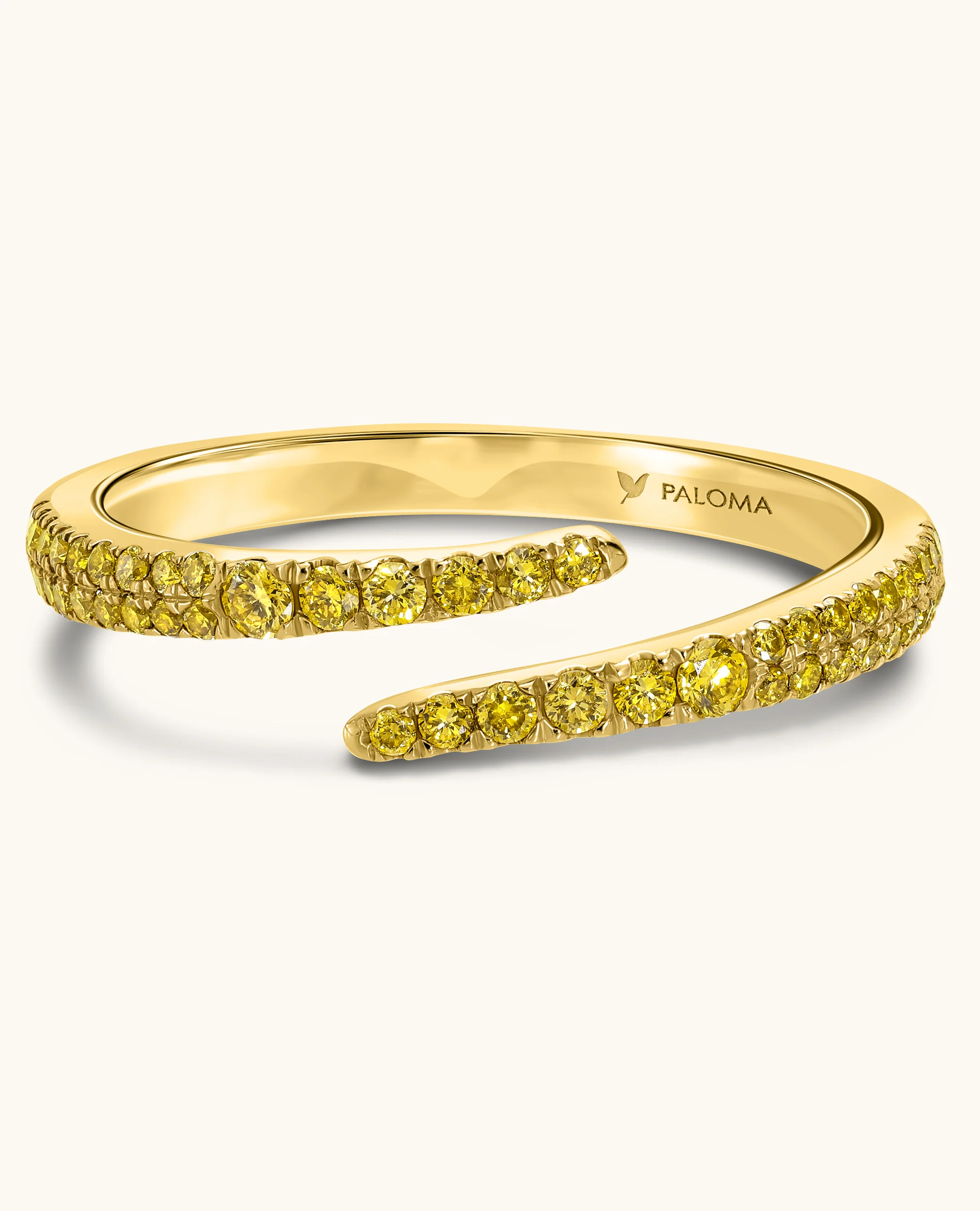 Yellow Diamond Wrap Ring - Image 5